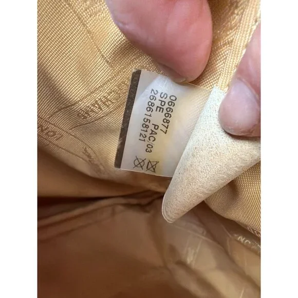 Longchamp Tan Croc-Embossed Roseau Leather Tote Handbag With Silver Toggle Closu